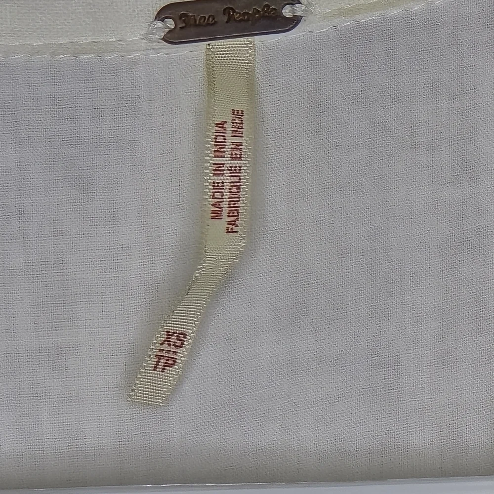 Free People Samantha Shirtdress in Ivory Combo Size XS - Picture 13 of 15